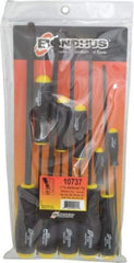 Bondhus - 11 Piece, 5/64 to 3/8" Ball End Hex Driver Set - Comes in Vinyl Pouch - USA Tool & Supply