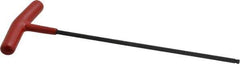 Bondhus - 4mm Hex, T-Handle Cushion Grip, Ball End Hex Key - 220mm OAL, Protanium High Torque Steel, Metric System of Measurement - USA Tool & Supply
