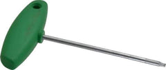 Wiha - T10 Standard Torx Key - Flag-Style, 3.94" Length Under Head, 100mm OAL - USA Tool & Supply