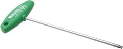 Wiha - T27 Standard Torx Key - Flag-Style, 7-7/8" Length Under Head, 200mm OAL - USA Tool & Supply