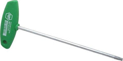 Wiha - T30 Standard Torx Key - Flag-Style, 7-7/8" Length Under Head, 200mm OAL - USA Tool & Supply