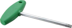 Wiha - T50 Standard Torx Key - Flag-Style, 5.91" Length Under Head, 150mm OAL - USA Tool & Supply