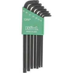 Eklind - Torx Key Set - 7 KEY LONG T10-T40 E EKLIND TORX L-KEY SETS - USA Tool & Supply