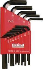 Eklind - 13 Piece L-Key Hex Key Set - Hex Range 0.05 to 3/8" - USA Tool & Supply