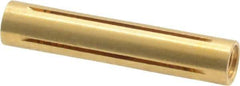 Made in USA - 3/16" Diam Through Hole Barrel Cylinder - 1" Barrel Length, Eccentric Slot - USA Tool & Supply