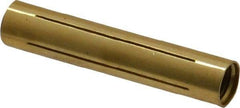 Made in USA - 11/32" Diam Through Hole Barrel Cylinder - 1-3/4" Barrel Length, Eccentric Slot - USA Tool & Supply