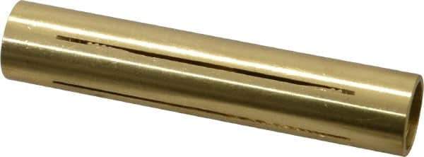 Made in USA - 15/32" Diam Through Hole Barrel Cylinder - 2-1/4" Barrel Length, Eccentric Slot - USA Tool & Supply