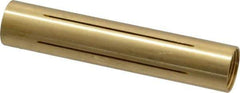 Made in USA - 1/2" Diam Through Hole Barrel Cylinder - 2-1/2" Barrel Length, Eccentric Slot - USA Tool & Supply