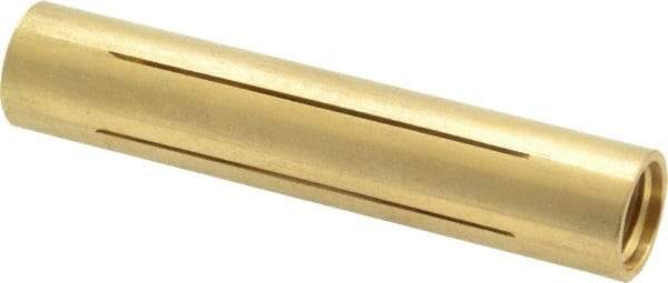 Made in USA - 5/8" Diam Through Hole Barrel Cylinder - 3" Barrel Length, Eccentric Slot - USA Tool & Supply