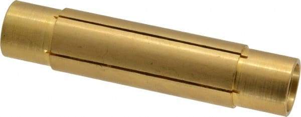 Made in USA - 11/16" Diam Through Hole Barrel Cylinder - 3" Barrel Length, Eccentric Slot - USA Tool & Supply