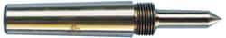 Riten - 1" Head Diam, Carbide-Tipped Steel Standard Point Solid Dead Center - 3MT Morse Taper, 1" Point Diam, 1-5/8" Point Length, 2-3/8" OAL - USA Tool & Supply