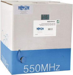 Tripp-Lite - Cat6, 24 AWG, 8 Wires, 550 MHz, Unshielded Network & Ethernet Cable - Blue, PVC, 1,000' OAL - USA Tool & Supply