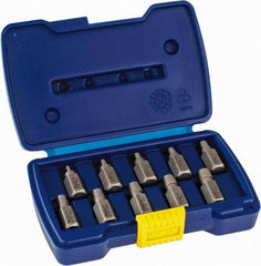 Irwin Hanson - 10 Piece Spiral Flute Screw Extractor Set - Screw Range 1/8 to 13/32" - USA Tool & Supply