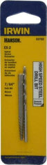 Irwin - 2 Piece Spiral Flute Screw Extractor & Drill Set - Screw Range 5/32 to 7/32" - USA Tool & Supply