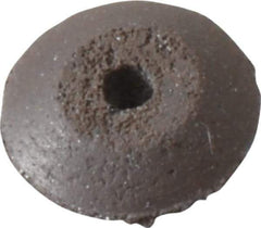 Cratex - 3/8" Diam x 1/16" Hole x 3/32" Thick, Surface Grinding Wheel - Silicon Carbide, Medium Grade, Rubber Bond, No Recess - USA Tool & Supply