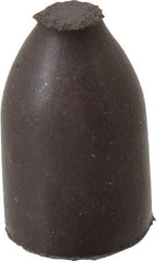 Cratex - 1/2" Max Diam x 7/8" Long, Cone, Rubberized Point - Medium Grade, Silicon Carbide, 1/8" Arbor Hole, Unmounted - USA Tool & Supply