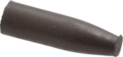 Cratex - 9/32" Max Diam x 1" Long, Cone, Rubberized Point - Medium Grade, Silicon Carbide, 1/16" Arbor Hole, Unmounted - USA Tool & Supply