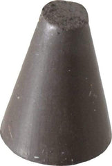 Cratex - 5/8" Max Diam x 7/8" Long, Taper, Rubberized Point - Medium Grade, Silicon Carbide, 1/8" Arbor Hole, Unmounted - USA Tool & Supply