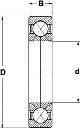 SKF - Radial Ball Bearings; Type: 4 Point Angular Contact Ball Bearing ; Style: Open ; Bore Diameter (mm): 80.00 ; Outside Diameter (mm): 140.00 ; Width (mm): 26.00 ; Flange Type: Without Flange - Exact Industrial Supply