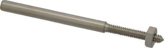 Value Collection - 1/8" Shank No. 4 Abrasive Point Mandrel - 1-3/4" Length, 1/16" Hole Compatibility, for Cones, Points & Rubberized Points - USA Tool & Supply
