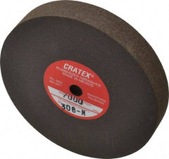 Cratex - 3" Diam x 1/4" Hole x 1/2" Thick, Surface Grinding Wheel - Silicon Carbide, Medium Grade, 7,000 Max RPM, Rubber Bond, No Recess - USA Tool & Supply