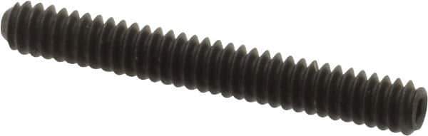 Value Collection - #4-40 UNC, 7/8" OAL, Cup Point Set Screw - Grade 8 Alloy Steel, 0.05" Key - USA Tool & Supply