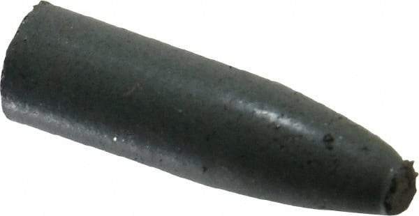Cratex - 9/32" Max Diam x 1" Long, Cone, Rubberized Point - Coarse Grade, Silicon Carbide, 1/16" Arbor Hole, Unmounted - USA Tool & Supply