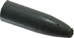 Cratex - 9/32" Max Diam x 1" Long, Cone, Rubberized Point - Coarse Grade, Silicon Carbide, 1/16" Arbor Hole, Unmounted - USA Tool & Supply