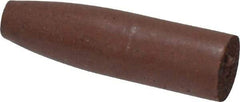 Cratex - 9/32" Max Diam x 1" Long, Cone, Rubberized Point - Fine Grade, Silicon Carbide, 1/16" Arbor Hole, Unmounted - USA Tool & Supply