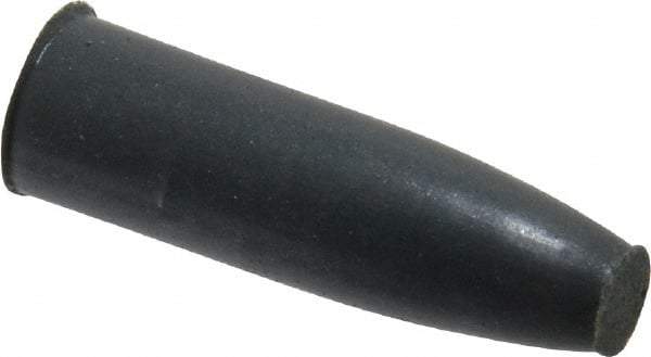 Cratex - 9/32" Max Diam x 1" Long, Cone, Rubberized Point - Very Fine Grade, Silicon Carbide, 1/16" Arbor Hole, Unmounted - USA Tool & Supply