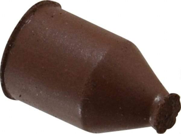 Cratex - 3/8" Max Diam x 5/8" Long, Cone, Rubberized Point - Fine Grade, Silicon Carbide, 1/16" Arbor Hole, Unmounted - USA Tool & Supply