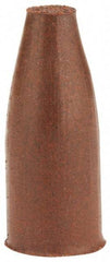Cratex - 3/8" Max Diam x 1" Long, Cone, Rubberized Point - Fine Grade, Silicon Carbide, 1/8" Arbor Hole, Unmounted - USA Tool & Supply