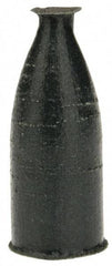 Cratex - 3/8" Max Diam x 1" Long, Cone, Rubberized Point - Very Fine Grade, Silicon Carbide, 1/8" Arbor Hole, Unmounted - USA Tool & Supply