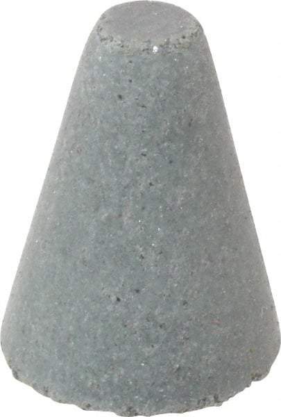 Cratex - 5/8" Max Diam x 7/8" Long, Taper, Rubberized Point - Coarse Grade, Silicon Carbide, 1/8" Arbor Hole, Unmounted - USA Tool & Supply