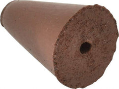 Cratex - 5/8" Max Diam x 7/8" Long, Taper, Rubberized Point - Fine Grade, Silicon Carbide, 1/8" Arbor Hole, Unmounted - USA Tool & Supply