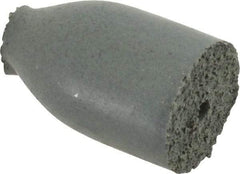 Cratex - 1/2" Max Diam x 7/8" Long, Cone, Rubberized Point - Coarse Grade, Silicon Carbide, 1/8" Arbor Hole, Unmounted - USA Tool & Supply