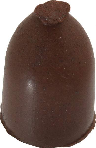 Cratex - 1/2" Max Diam x 7/8" Long, Cone, Rubberized Point - Fine Grade, Silicon Carbide, 1/8" Arbor Hole, Unmounted - USA Tool & Supply