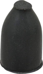 Cratex - 1/2" Max Diam x 7/8" Long, Cone, Rubberized Point - Very Fine Grade, Silicon Carbide, 1/8" Arbor Hole, Unmounted - USA Tool & Supply