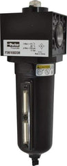 Parker - 1" Port Coalescing Filter - Aluminum Bowl, Manual Drain, 250 Max psi, 3.62" Long x 11.9" High - USA Tool & Supply