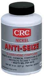 CRC - 8 oz Bottle High Temperature Anti-Seize Lubricant - Nickel, -95 to 2,400°F, Gray, Water Resistant - USA Tool & Supply