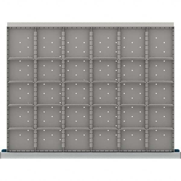 LISTA - 30-Compartment Drawer Divider Layout for 3.15" High Drawers - USA Tool & Supply