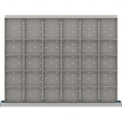 LISTA - 30-Compartment Drawer Divider Layout for 3.15" High Drawers - USA Tool & Supply