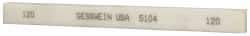 Made in USA - 120 Grit Aluminum Oxide Rectangular Polishing Stone - Fine Grade, 1/2" Wide x 6" Long x 1/4" Thick, Oil Filled - USA Tool & Supply