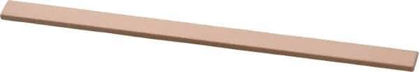 Made in USA - 600 Grit Aluminum Oxide Rectangular Polishing Stone - Super Fine Grade, 1/4" Wide x 4" Long x 1/16" Thick - USA Tool & Supply