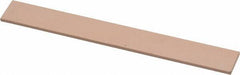 Made in USA - 600 Grit Aluminum Oxide Rectangular Polishing Stone - Super Fine Grade, 1/2" Wide x 4" Long x 1/16" Thick - USA Tool & Supply