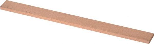 Made in USA - 180 Grit Aluminum Oxide Rectangular Polishing Stone - Very Fine Grade, 1/2" Wide x 6" Long x 1/8" Thick - USA Tool & Supply