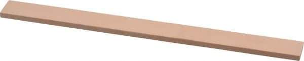 Made in USA - 600 Grit Aluminum Oxide Rectangular Polishing Stone - Super Fine Grade, 1/2" Wide x 6" Long x 1/8" Thick - USA Tool & Supply