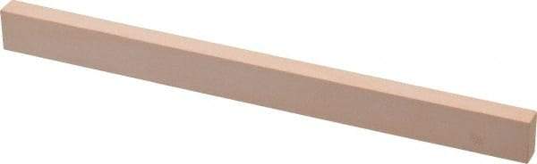 Made in USA - 600 Grit Aluminum Oxide Rectangular Polishing Stone - Super Fine Grade, 1/2" Wide x 6" Long x 1/4" Thick - USA Tool & Supply