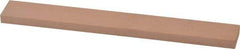 Made in USA - 320 Grit Aluminum Oxide Rectangular Polishing Stone - Extra Fine Grade, 3/4" Wide x 6" Long x 1/4" Thick - USA Tool & Supply