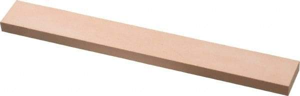 Made in USA - 600 Grit Aluminum Oxide Rectangular Polishing Stone - Super Fine Grade, 3/4" Wide x 6" Long x 1/4" Thick - USA Tool & Supply